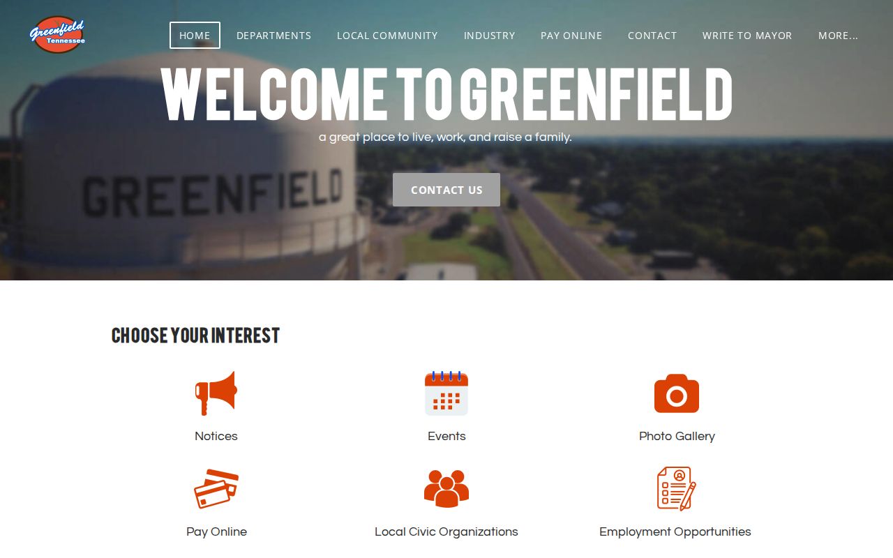 Official City of Greenfield page providing Greenfield criminal records office context